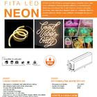 Fita Led Neon 12v Âmbar 5 Metros Ip65 12w/m 120led/m