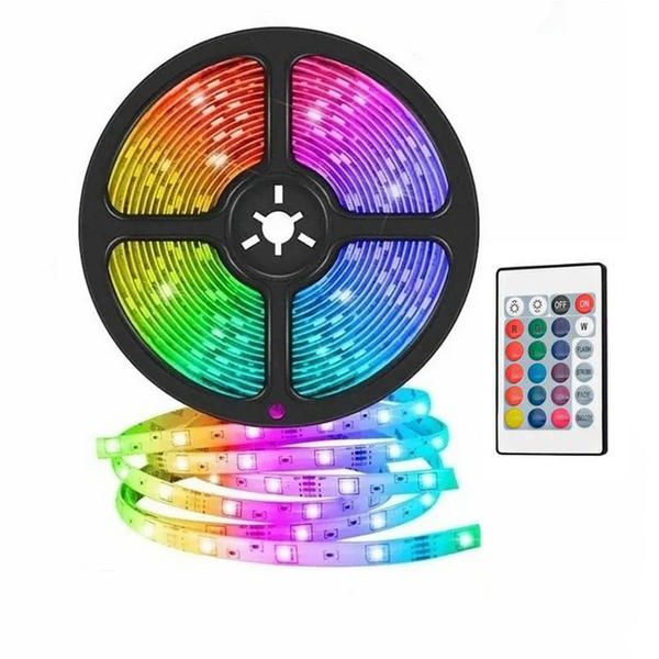 Fita Led Strip Lâmpada Rgb Usb 3m Iluminação Fundo Tv, Comput