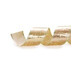 Fita Natal Para Laço 3,8cm X 9,14 Metros Com Estampa Dourado