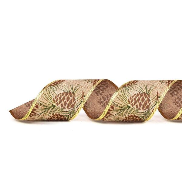 Fita Natalina Bege C/pinhas 1un 6,30cmx9,14mts 1014328