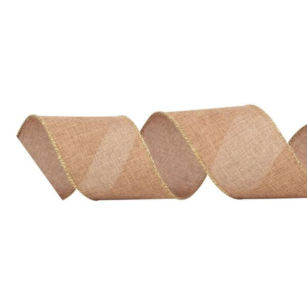 Fita Natalina Marrom De Juta 1un 6,30cmx9,14mts 1022071