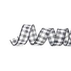 Fita Natalina Xadrez Bco/pto 1un 3,80cmx9,14mts 1923226