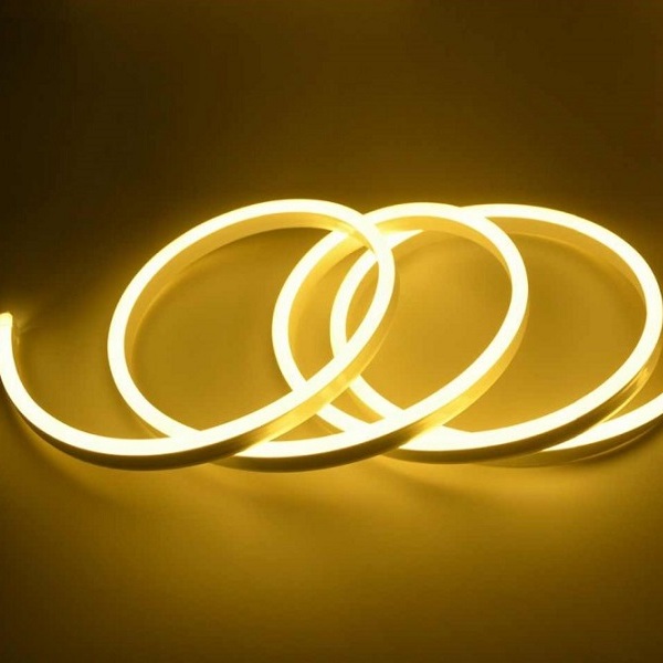 Fita Neon Led Branco Quente 5 Metros 12w/m Com Conector 127v