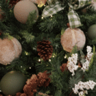 Fita para Árvore Tecido Verde e Branco 0x6,3x914cm Cromus