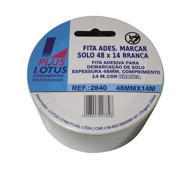 Fita Para Demarcação De Solo Chão 48x14m Branca