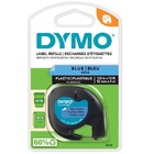 Fita Para Rotulador Letratag 12mm X 4m Preto/azul