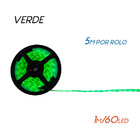 Fita Rolo De Led Verde Adesiva 3528 5 Metros 24w St3528