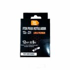 Fita Rotulador Tze231 12mm 8 Metros Branca Compativel