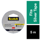 Fitamultiuso Silver Tape 3M Scotch Prata 45mmx25m
