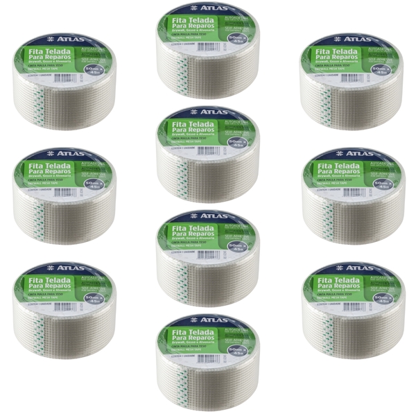 Fita Telada Auto Adesiva Para Reparos 50mm X 45m Gesso Drywal