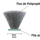 Fita Veda Fresta Escova Vedação Ads 7x7 Branco 10 M
