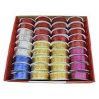 Fitas Coloridas Aramada Decoração Natalina 2,5cm X 2,7m Caixa