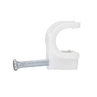 Fixa Fio Coaxial 10 2,5x25 Branco com 20 Unidades Sforplast