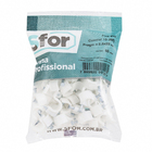 Fixa Fio Coaxial 10 2,5x25 Branco com 60 Unidades Sforplast