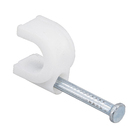 Fixa Fio Coaxial 6 2,5x25 Branco com 60 Unidades Sforplast