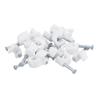 Fixa Fio Coaxial 7 2,5x25 Branco com 20 Unidades Sforplast