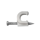 Fixa Fio Coaxial 8 2,5x25 Branco com 100 Unidades Sforplast