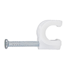 Fixa Fio Coaxial 8 2,5x25 Branco com 60 Unidades Sforplast