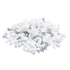 Fixa Fio Coaxial 8 2,5x25 Branco com 60 Unidades Sforplast