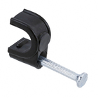 Fixa Fio Coaxial 8 2,5x25 Preto com 20 Unidades Sforplast