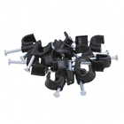 Fixa Fio Coaxial 8 2,5x25 Preto com 20 Unidades Sforplast