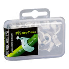 Fixa Fio Coaxial e Prego de Aço com 20 Peças Branco 8mm Mec Tronic