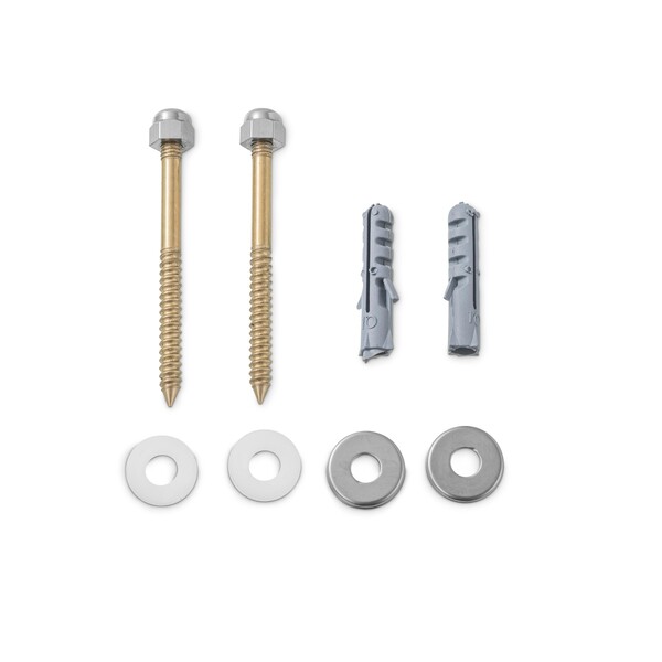 Fixação para Bacias, Bidês e Lavatórios em Metal Cromado Roca