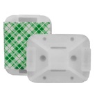 Fixador Auto Adesivo 32x25mm Nylon Natural Lkcs/a 100 Peças