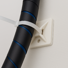 Fixador Autoadesivo Para Fios E Cabos Mz Fix 19x19mm Branco -