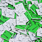 Fixador Autoadesivo Para Fios E Cabos Mz Fix 28x28mm Branco -