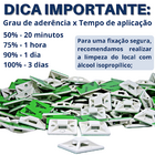 Fixador Autoadesivo Para Fios E Cabos Mz Fix 28x28mm Branco -