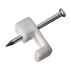 Fixador Cabo Fio Retangular 10mm Parede Pct De 50 Unds Br