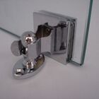 Fixador de pressão para porta de vidro 8 a 10mm cromado