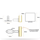Fixador De Pressão Piso E Rodapé Inox Para Porta De Vidro Pre