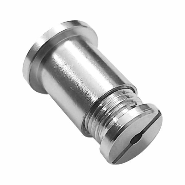 Fixador De Teto Em Latão Niquelado Sem Ajuste Com Rosca M10x1