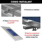 Fixador Grampo Final End Clamp Placa Painel Solar Alumínio E