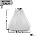 Fixador Para Porta Magnética Dupla Face Metal Rose