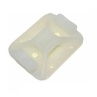 Fixador Sem Adesivo 32x25mm Nylon Natural Lkcs 100 Peças