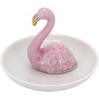Flamant Adorno Decorativo 8x11x11cm Cerâmica Rosa Flamingo