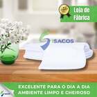 Flanela 100% Algodão Branca 35x55 Grande Limpeza Geral Automo