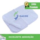 Flanela 100% Algodão Branca 35x55 Grande Limpeza Geral Automo
