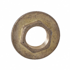 Flange Latão Roscável Água Quente e Fria 15mm ou 1/2" Ramo