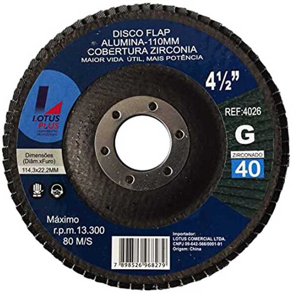 Flap Disco Lotus 4.1/2 Gr40