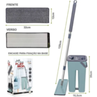 Flat Mop Limp Com Balde Esfregão Rodo Mágico Com Refil Extra