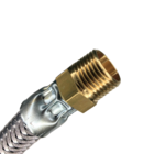 Flexível De Gás Nitrílico 1m 1/2 Mxf + Adaptador Macho Fogão