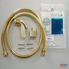 Flexível Dourado Deca 1 2 M Com Ducha Bege E Suporte Com Dour