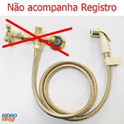 Flexível Dourado Deca 1 2 M Com Ducha Bege E Suporte Com Dour
