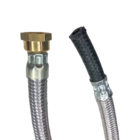 Flexível Nitrílico Para Gás 1,20m Fxbm Nbr + Abraçadeira 3/8