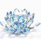 Flor De Lotus Cristal Azul 50mm Imp