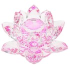 Flor De Lotus Cristal Rosa 40mm Imp